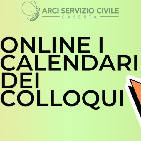 ONLINE I CALENDARI DEI COLLOQUI