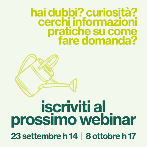 ISCRIVITI AL PROSSIMO WEBINAR