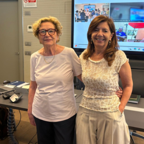 La nuova Portavoce del FTS Lombardia Lella Brambilla e la portavoce uscente Valeria Negrini